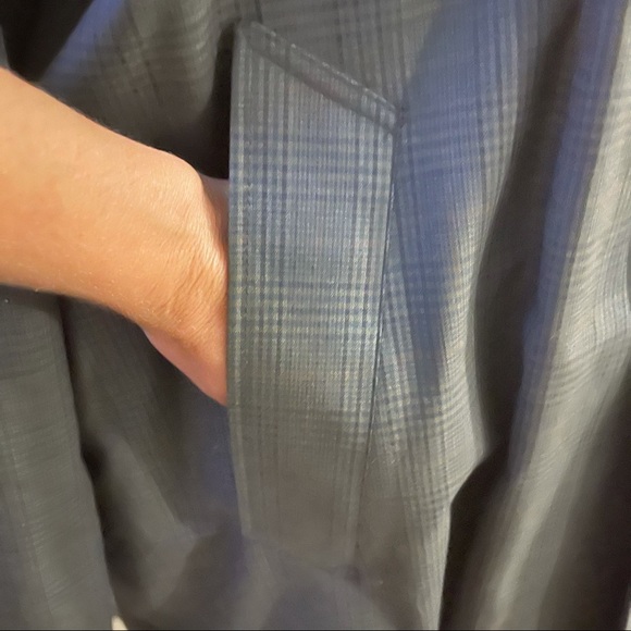 Vtg Towncraft Plaid Removable Furry Lined Coat 38 - Picture 8 of 9